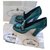 Prada Patent heeled pump Turquoise Leather  ref.190932