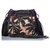 Yves Saint Laurent YSL Preto Impresso Canvas Helena Fringe Crossbody Bag Multicor Couro Lona Bezerro-como bezerro Pano  ref.191001