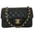 Chanel Handbags Black Leather  ref.191042
