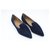 Mocassin Hermès parfait en cuir velours bleu foncé _ taille 35 Bleu Marine  ref.191095