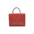 PRADA satchel handbag Orange Leather  ref.191385