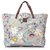 Gucci Blue Flora Canvas Tote Bag Multiple colors Light blue Leather Cloth Pony-style calfskin Cloth  ref.191566