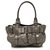 Burberry Silver Beaton Leather Handbag Silvery Patent leather Pony-style calfskin  ref.191606