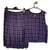 Chanel Purple Brown Lucky Clover CC Top y falda conjunto Castaño Púrpura Seda  ref.191732