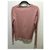 Cacharel Strickjacke Rosa Merinowolle Pink - Ansicht 3
