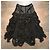 Falda de seda con volantes Maison Martin Margiela Negra - vista 9