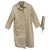 Burberry woman raincoat vintage t 42 State like new Beige Cotton Polyester  ref.191962