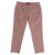 Weekend Max Mara Pants, leggings Pink White Cotton  ref.192081