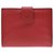 Chanel Schwert Brieftasche Rot Leder  ref.192180
