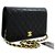Wallet On Chain Chanel shoulder bag Black Leather  ref.192220