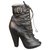 bottines open toes Givenchy p 37 Cuir Noir  ref.192282
