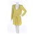 Diane Von Furstenberg Vestidos Amarelo Seda Raio  ref.192293