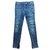 Balmain jeans da motociclista in difficoltà Blu Cotone  ref.192369