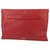 Prada Red Leder Clutch Bag Rot Kalbähnliches Kalb  ref.192570
