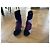 Botines Gianvito Rossi Negro Rosa Burdeos - vista 10