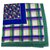 Lenço de seda quadrado de lã extra grande Yves Saint Laurent pashmina multicolor check Multicor  ref.192665