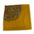 LANVIN extra large Square Wool & Silk Scarf pashmina mustard with floral print  ref.192680