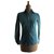Yves Saint Laurent Shirt, 40. Turquoise Cotton  ref.192693