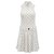 Chanel robe en tweed à carreaux Écru  ref.192879