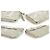 Kenneth Cole Cinza Prata Brilhante Couro de Cobra Flap top Clutch Bag Handbag - vista 4