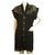 Autre Marque Vinte 29 Mini renda preta w. Botões de pressão sem mangas Mini vestido tamanho S Preto Poliéster  ref.192894