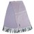 Yves Saint Laurent Vintage Violet Long Rectangular Silk Rayon Scarf with Franges Soie  ref.192904