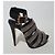 Anna Dello Russo pour H & M Absatzschuhe aus Leder schwarz silber - Ansicht 7