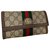 Gucci Carteira continental 'Ophidia GG' Marrom Couro  ref.193043