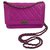 Wallet On Chain Chanel Purple Leather  ref.193088