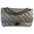 2.55 Chanel Silvery Leather  ref.193116