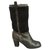 Céline winter boots p 40 Black Leather  ref.193184