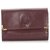 Cartier Red Must de Cartier Leather Small Wallet Dark red Pony-style calfskin  ref.193316