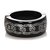 Bracelete de resina Chanel Black CC Preto Cinza Plástico  ref.193318