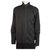 Calvin Klein Camisa de smoking de seda de algodão preto Algodão Manga comprida Mens 44/17,5''  ref.193414