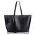 Yves Saint Laurent Shopping bag YSL in pelle traforata nera Nero Vitello simile a un vitello  ref.193489