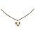 Collana con pendente in finta perla marrone Dior Bianco Bronzo Metallo  ref.193497