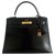 Hermès hermes kelly 28 Black Box Leather  ref.193559