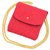 Chanel shoulder bag Red Cloth  ref.193604