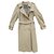 trench coat vintage das mulheres Burberry 40 Caqui Algodão Poliéster  ref.193759