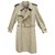 men's Burberry vintage t trench coat 52 State like new Beige Cotton Polyester  ref.193822