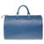 Speedy Very beautiful Louis Vuitton handbag in blue epi leather  ref.193842