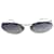 Vintage Moschino schlanke Sonnenbrille Lila Metall  ref.193940