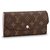 Louis Vuitton Emilie LV wallet new Brown Leather  ref.193968