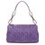 Bolso de hombro de cuero Dior Cannage Delices Purple Púrpura Becerro  ref.194022