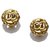 Pendientes Chanel Gold CC con clip Dorado Metal  ref.194046