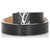 Louis Vuitton Preto Epi couro reversível Initiales Belt Metal  ref.194085