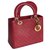Dior Handbags Dark red Leather  ref.194135