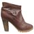 Chloé p boots 38,5 Dark brown Leather  ref.194191