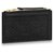 Louis Vuitton LV card holder zipped Black Leather  ref.194192