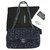 Rare sac à rabat classique à paillettes Chanel Bleu  ref.194199